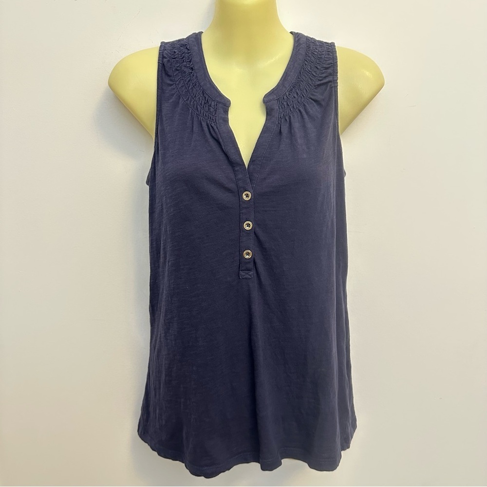 Lilly Pulitzer Houston Navy Sleeveless Top